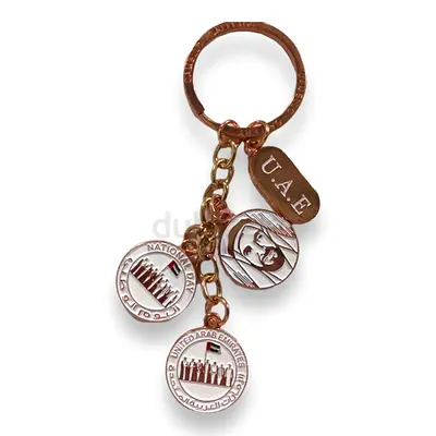 UAE National Day Souvenir Keychain with Coin Charms