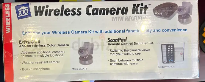 Wireless camera kit with receiver