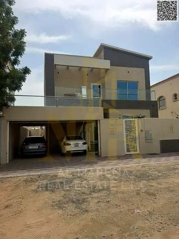 Villa for sale in Al Yasmin | 5 bedrooms, 2 living rooms, balcony with garage
