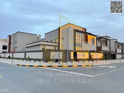Own a luxury villa in Al Helio 2, Ajman | 6 master bedrooms (G+2) | Price includes registration fees, electricity, water, and air conditioning