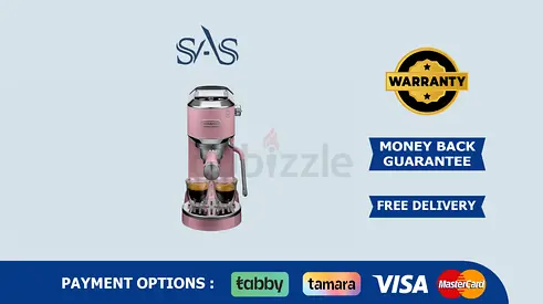 DeLonghi | Dedica Duo Manual Espresso Coffee Machine | Pink | New | Free Delivery | Warranty | EC89