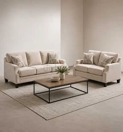 Garcia 5-Seater Fabric Sofa Set (3+2)