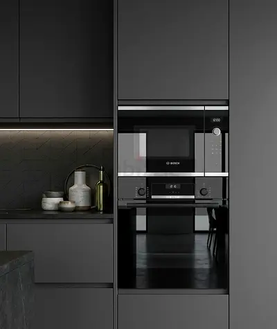 Bosch Series 6 Built-In Oven Microwave Set 60cm – Premium Black Finish | German Engineering