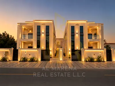 Own a luxurious residential and investment villa in Al Rawda 3, Ajman, corner unit, two floors and a roof, central air conditioning, with an elevator,