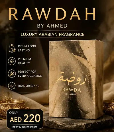 Rawdah by Ahmed Al Maghribi — Luxury Arabian Fragrance (New Box)