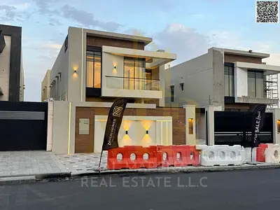 Villa in Al Muwaihat 1, behind Nesto, two floors, price includes central air conditioning, in one of the most prestigious areas of Ajman, freehold own