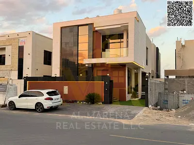 Luxury villa for sale in Al Bahia | Two floors + roof | 4 master bedrooms, price includes registration fees