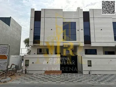 Villa for Sale in Al Yasmeen Ajman | 2 Floors & Roof | 4 Master Bedrooms | Modern Design | Registration Included | AED 1.42M