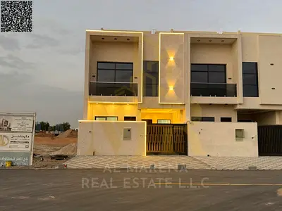 Al-Haliyo 2, ground floor, first floor, roof terrace, 4 bedrooms, living room, hall, large kitchen, maid's room, and roof terrace. Price includes regi