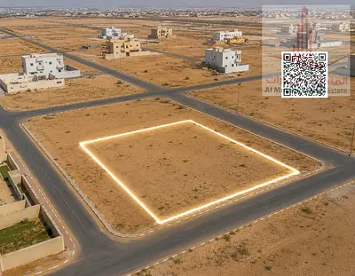 Two Adjacent Commercial Residential Plots for Sale in Al Manama, Ajman – Block 8