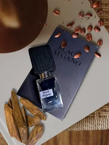 Black Afgano perfume available in closed box packaging.