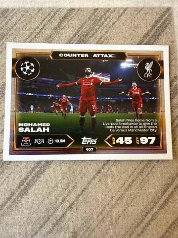 Mohamed Salah Topps UEFA Champions League Collector Card