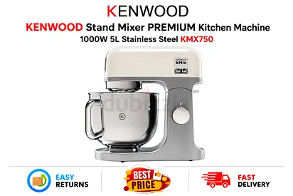 KENWOOD Stand Mixer Kitchen Machine 5L - KMX750 - New Condition, All Accessories - Free Delivery