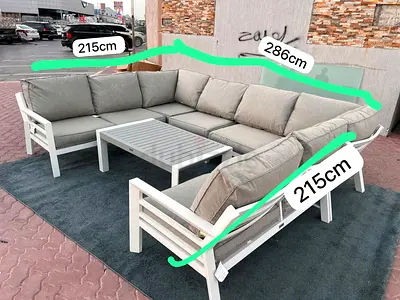 With coffee table U Shape sofa garden sofa