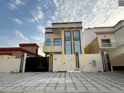 Villa for sale next to Ajman Academy, Al Muwaihat 2. Luxury, prime location, and ideal spaces for family living. Freehold ownership for all nationalit