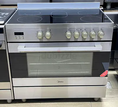 Midea 5 Hob Electric ceramic cooker range size 90cm Exellent Condition