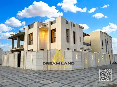 Corner villa on two streets, registration fees included, for sale in Ajman