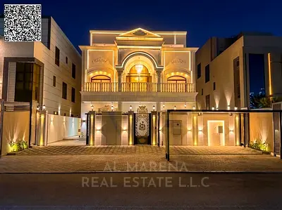 "Experience luxury in the Al-Aliya area: A luxurious villa with 3 halls and an internal elevator - with electricity, water and air conditioning!"