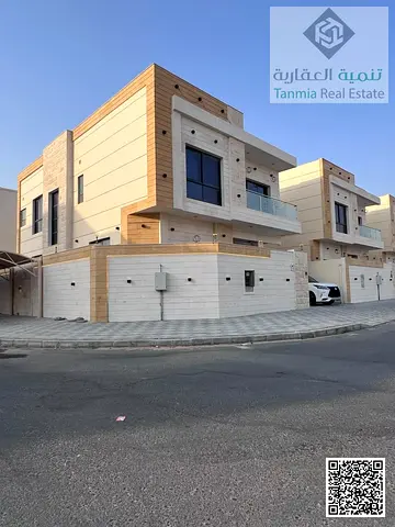 Corner 5-Bed Villa for Sale in Al Yasmeen, Ajman | 2 Halls | Built-in Wardrobes | 1.9M