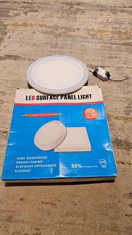 LED Surface Panel Light 24W - Round Slim Ceiling Light (New)
