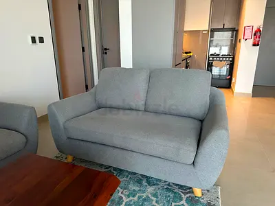 Sofa set, 2 Seater and 3 seater Grey Fabric