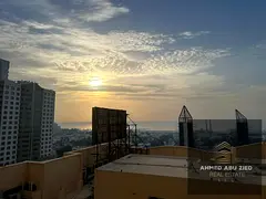 One bedroom and living room for annual rent in Al Rashidiya 3, Ajman, with an open sea view, balcony