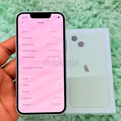IPHONE 13MINI 256GB STORAGE WHITE COLOR
