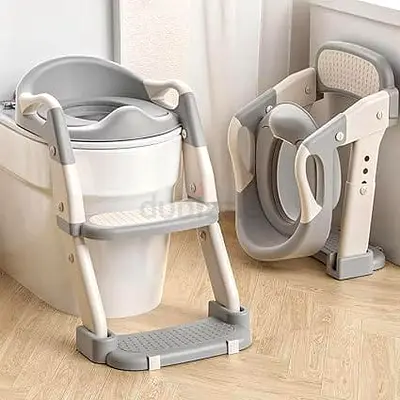 Portable Foldable Toddler Toilet Training Seat with Steps and Handles/Free Delivery
