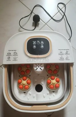 Electric Foot Spa Massager with Rolling Nodes and Heat Function including epsom salt. (Not opened)