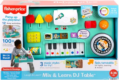 Fisher-Price Laugh and Learn Mix and Learn DJ Table