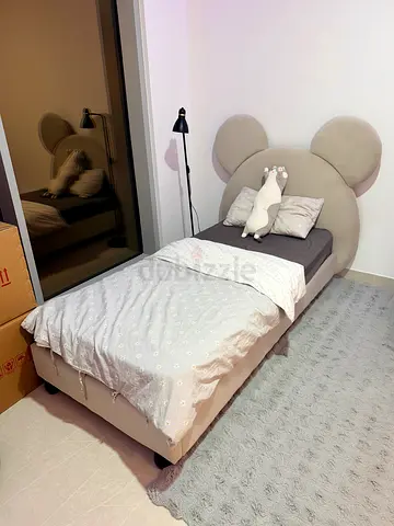 MICKY KIDS Single Bed + Mattress – Excellent Condition