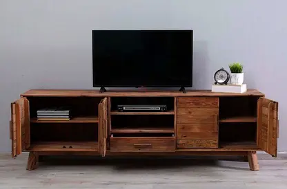 Pan Home Hanford Solid Wood TV Unit (Suitable for TVs up to 85 Inches)