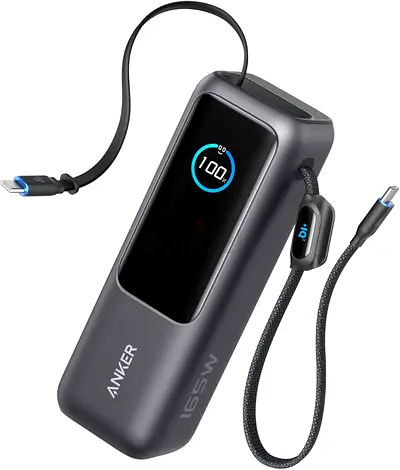 Anker 165W Portable Power Bank with Built-in Cables (Like New)