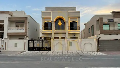 Luxury Villa for Sale in Al Yasmeen – Ajman | Double Front (Front & Back) | Rooftop | Freehold