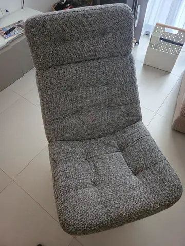 Gray Upholstered Recliner/Lounge Chair - Very good Condition
