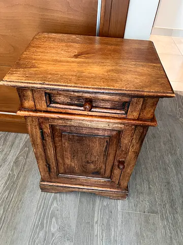 Two Solid Wood Nightstands/Bedside Tables