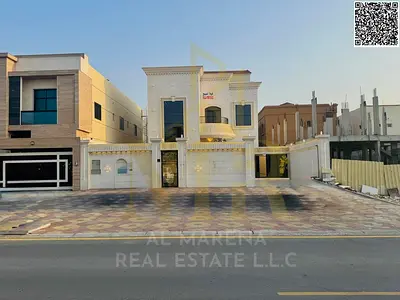 Luxury villa for sale in Al Muwaihat 1 | 5,000 sq ft | Two floors + roof | 5 master bedrooms | Majlis and master living room | Modern luxury design |