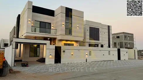 Luxury villa for sale in Al Helio 2 | 3014 sq ft | 5 master bedrooms | Majlis and 2 living rooms | Modern kitchen | Contemporary design and high-end f