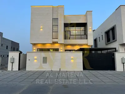 Own a luxury villa in Al Yasmin, Ajman. VIP luxury villa with 5 master bedrooms + roof terrace | Personalized finishing | Close to a park | Freehold o