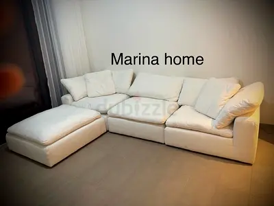 Four pieces marina home cloud sofa