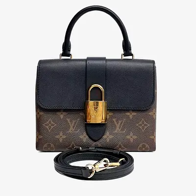 Louis Vuitton Black/Brown Coated Canvas and Leather Rocky BB