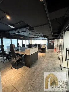 Luxury duplex office for annual rent in Al Majaz 2, Sharjah | Directly on Al Majaz Corniche | Fully
