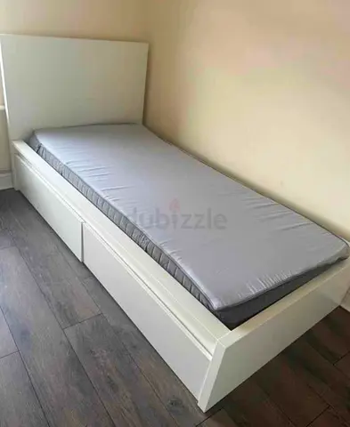 IKEA malam bed with mattress 90x200cm