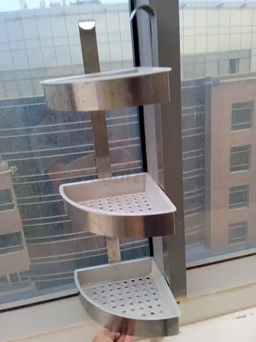 3-tier Corner Shower Caddy / Bathroom Shelf (Aluminum)