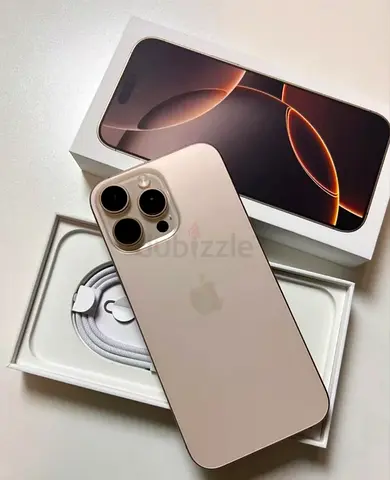 -iPhone 16 Pro Max (256 GB) - UAE Virsion,Desert Titanium ( Nano Sim eSIM)