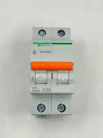 Schneider Electric 2-Pole MCB C20 Circuit Breaker