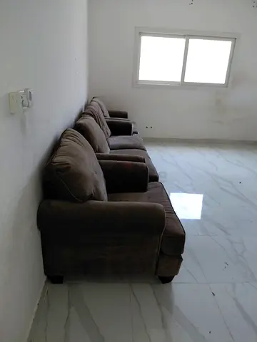 Comfortable Brown Fabric Sofa Set
