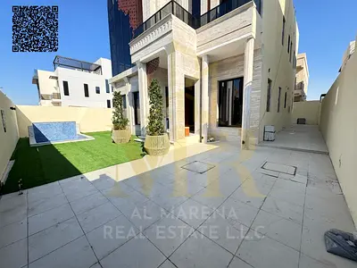 فيلا بمسبح طابقين وروف 5 غرف بسعر مميز شامل رسوم التسجيل في أرقي مناطق عجمان تملك حر لجميع الجنسيات