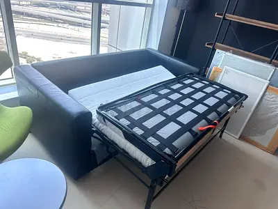 Ikea vimle two seater leather sofa bed