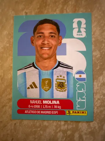 Panini World Cup Sticker - Nahuel Molina (Argentina) - Flawless